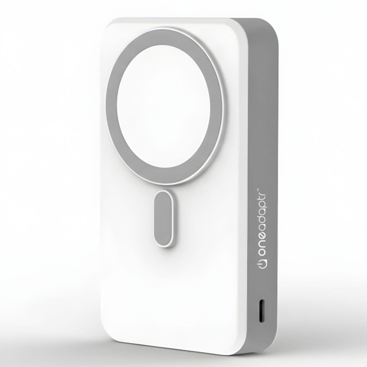 OneAdaptr OneGo White 5 in 1 MagSafe Charging Stand Power Bank image 6