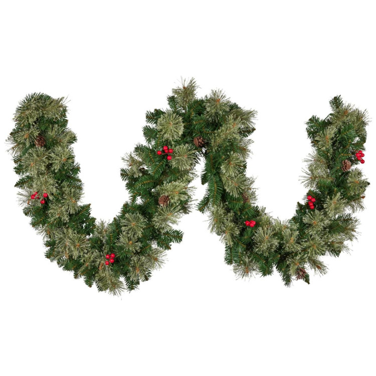 Christabelle 2.74m Christmas Garland with LED Lights Berries Pine Cones Multicolour Tree Decoration Ornament image 6