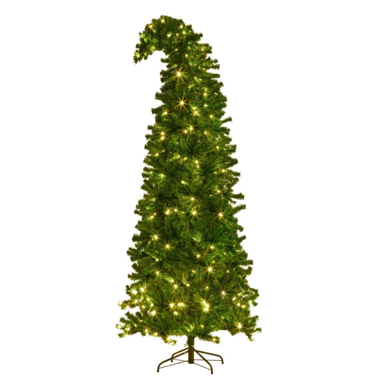Bad Santa Curved Multicolour Pre-Lit Christmas Tree -  2.3m image 4