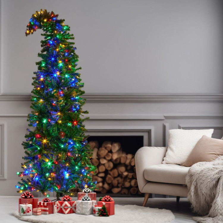 Bad Santa Curved Multicolour Pre-Lit Christmas Tree -  2.3m image 9