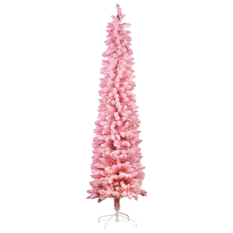 Candy Floss Pink 1.8m Pre-Lit Multicolour Slim Christmas Tree image 3