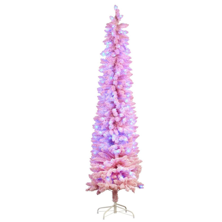 Candy Floss Pink 1.8m Pre-Lit Multicolour Slim Christmas Tree image 7