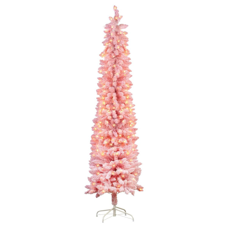 Candy Floss Pink 1.8m Pre-Lit Multicolour Slim Christmas Tree image 8