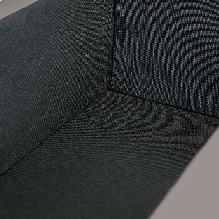 Large Ottoman Linen Fabric Storage Box Footstool Chest - Warm Grey image 7