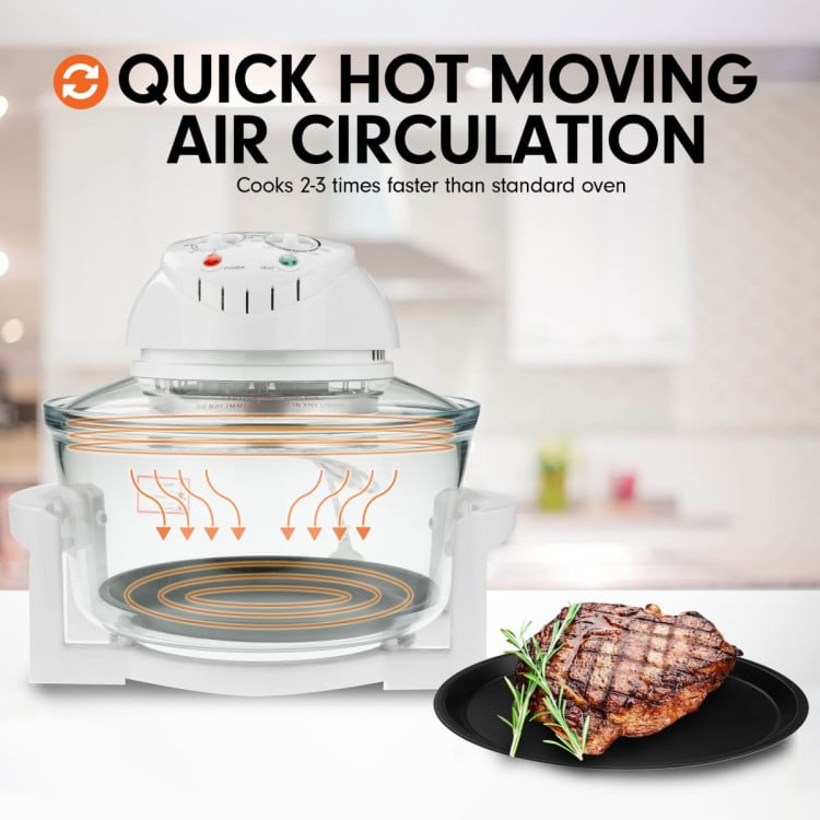 17l Family Turbo Convection Oven Broiler Cooker - A15 White image 9