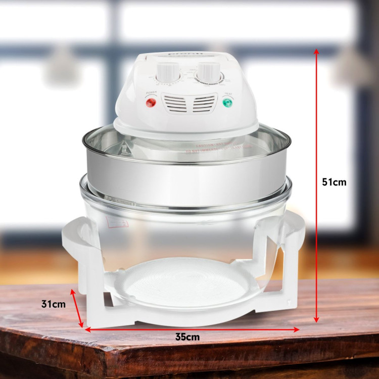 Pronti Family Turbo Convection Oven Broiler Cooker 17L - A18 White image 5