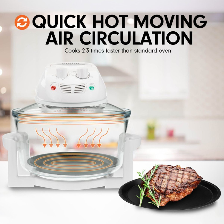 Pronti Family Turbo Convection Oven Broiler Cooker 17L - A18 White image 9