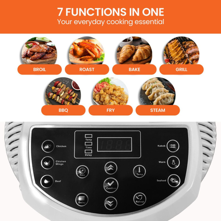 Pronti 17L Digital Family Turbo Convection Oven Broiler Cooker - Black image 8