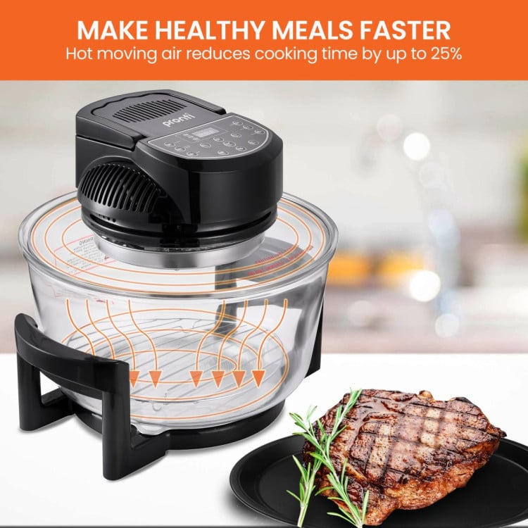 Pronti 17L Digital Family Turbo Convection Oven Broiler Cooker - Black image 9