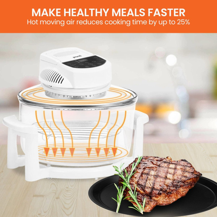 Pronti 17L Digital Family Turbo Convection Oven Broiler Cooker - White image 9