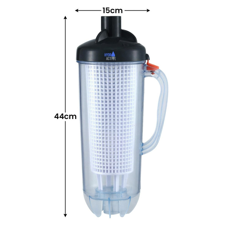 HydroActive Pool Leaf Canister Inline Debris Catcher for Suction Pool Cleaners image 3