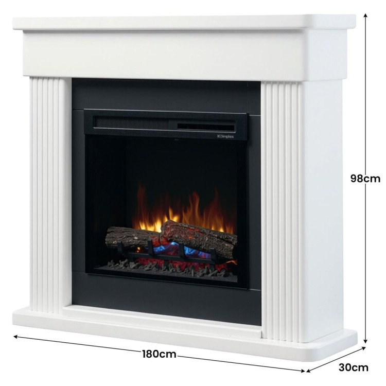 Dimplex 2kW Mini Mantle Portland Suite Electric Fireplace with Optiflame image 3