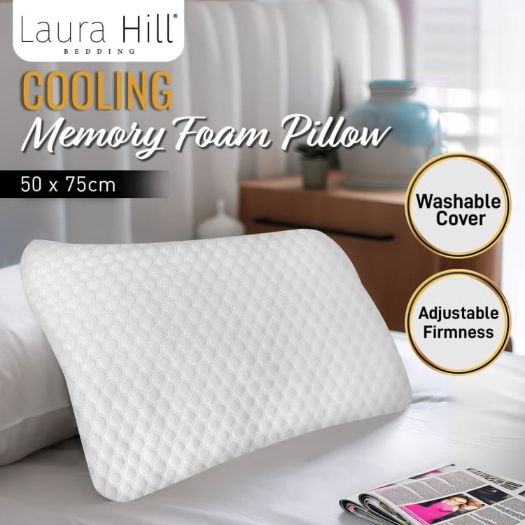 Laura Hill Cooling Memory Foam Pillow - Single image 4