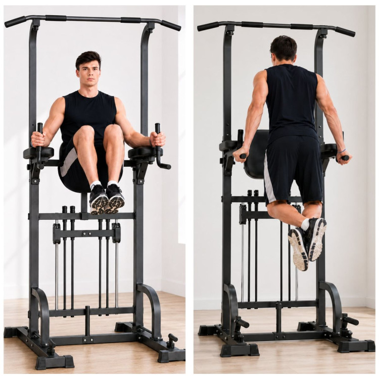 Powertrain Pull-Up & Dip Power Tower Multifunction Strength Training Station image 16