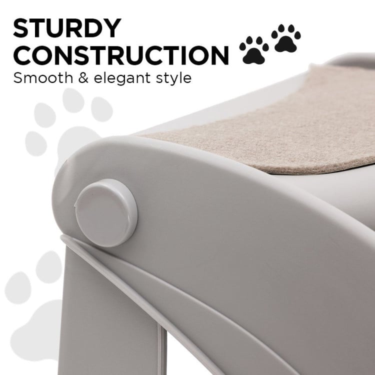 Furtastic 38cm Foldable Pet Stairs Ramp - Grey image 6