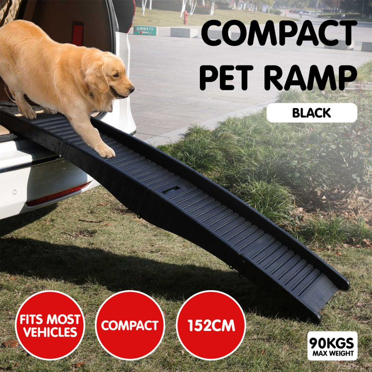 Furtastic 152cm Portable Dog Pet Ramp - Black image 13