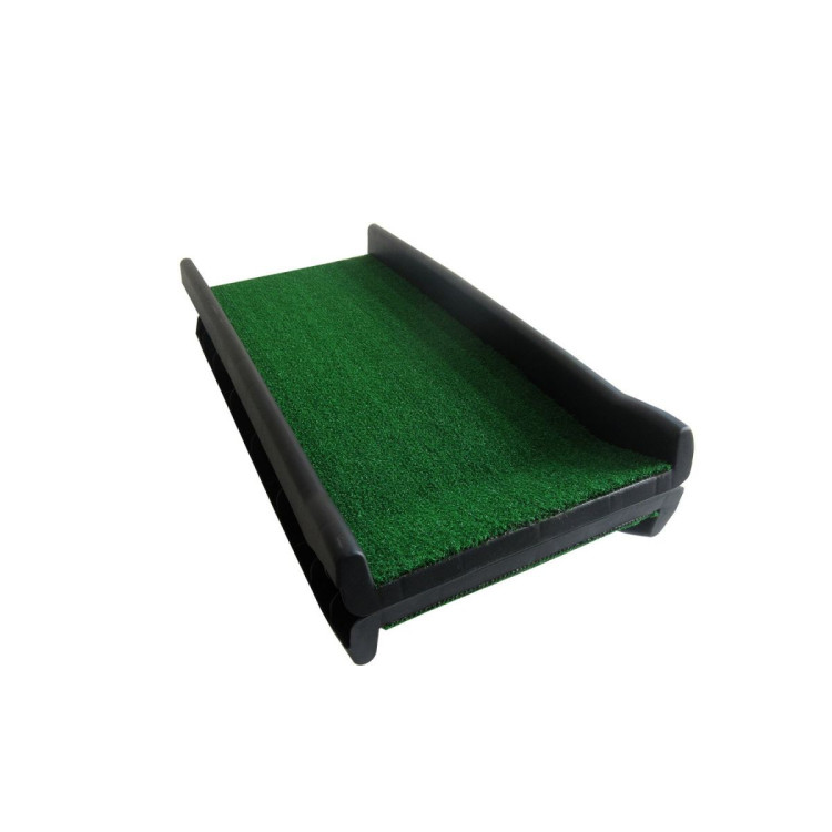 Furtastic Foldable Plastic Dog Ramp with Synthetic Grass image 3