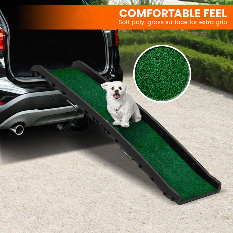 Furtastic Foldable Plastic Dog Ramp with Synthetic Grass image 9