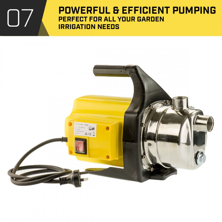 Hydro Active 800w Weatherised water pump Without Controller- Yellow image 11
