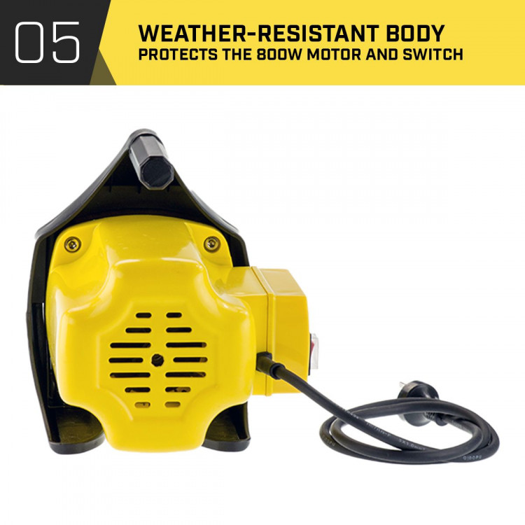 Hydro Active 800w Weatherised water pump Without Controller- Yellow image 9