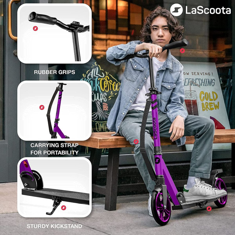 Lascoota Pulse Luxury Scooter - Purple - 2 Pack image 4