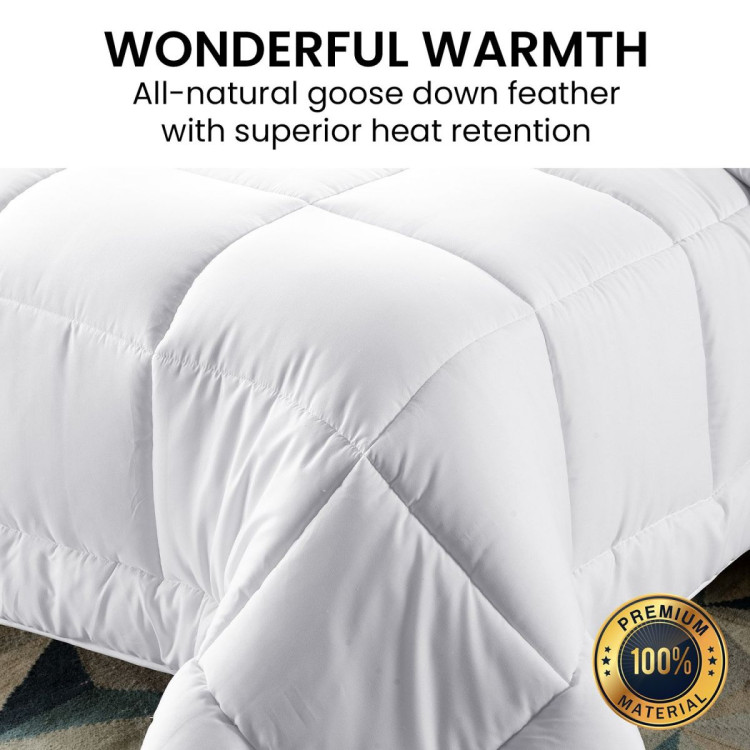 Laura Hill 700GSM Goose Down Feather Comforter Doona - Super King image 7