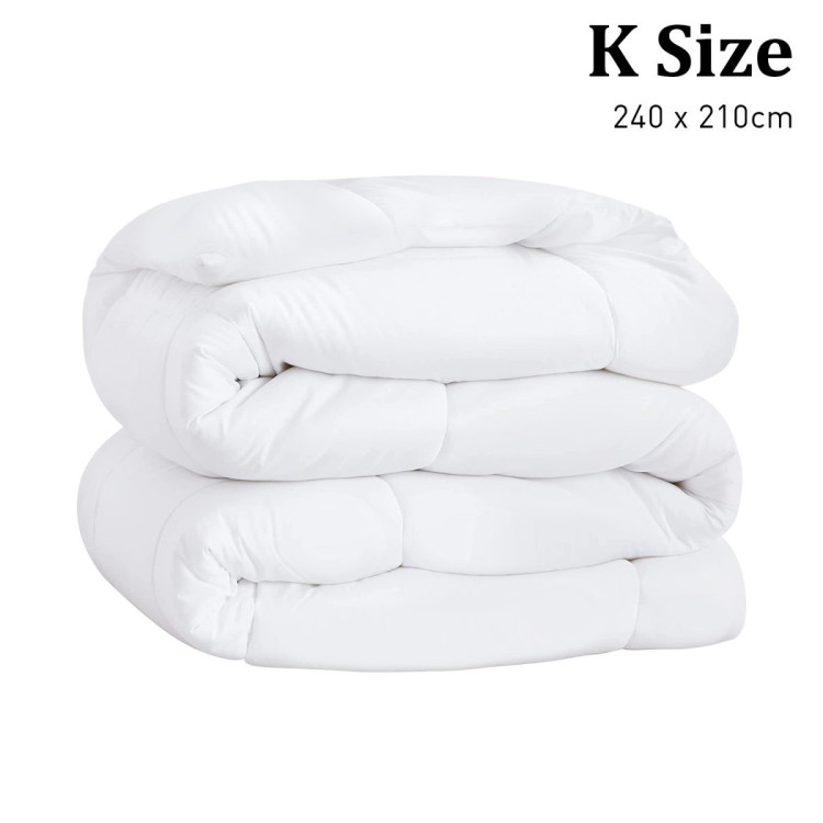 Laura Hill 800GSM Goose Down Feather Comforter Doona - King image 3