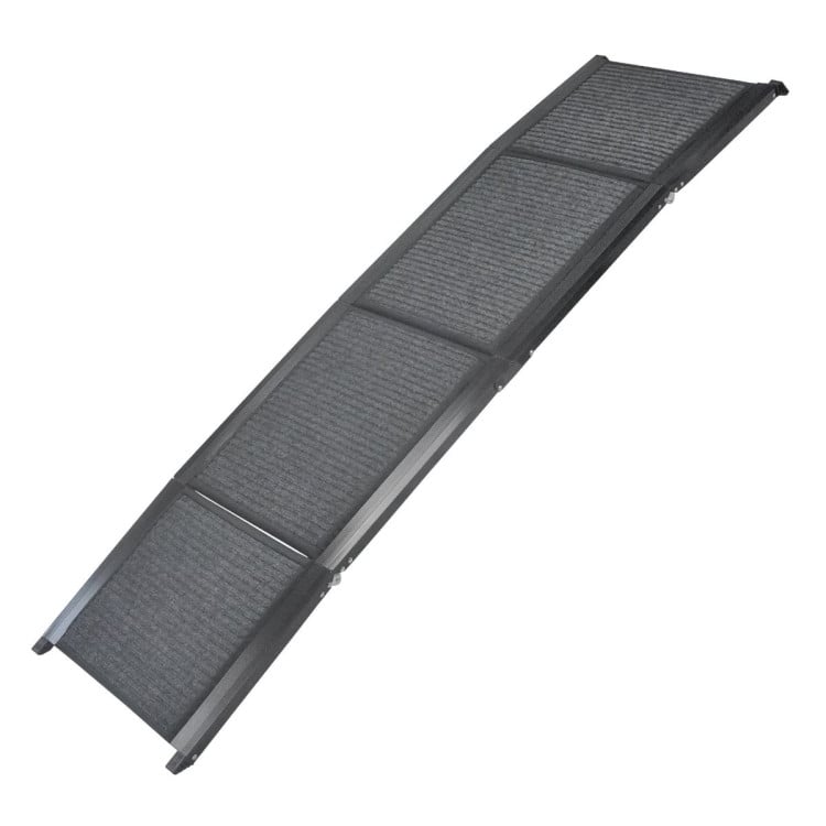 Furtastic Dog Pet Ramp Stairs Car Vehicle Folding Aluminium Cats Non-Slip Felt Safety