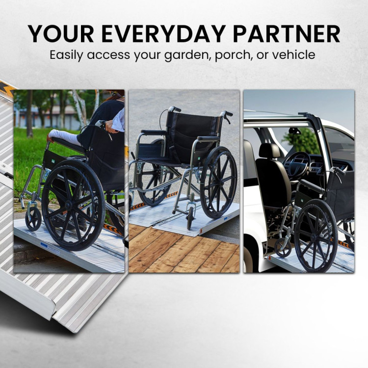 Aluminium Foldable Wheelchair Ramp R01 - 3ft image 13