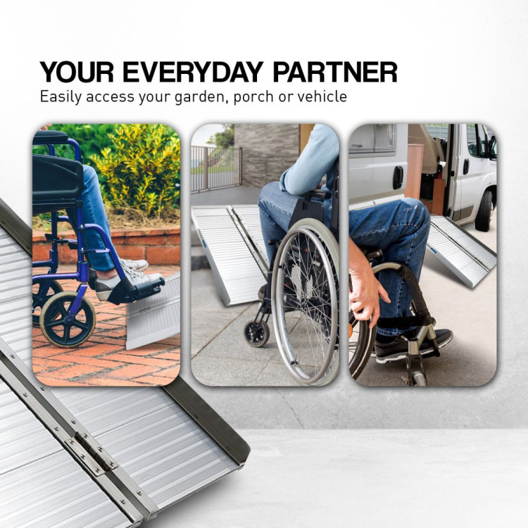 Aluminium Foldable Wheelchair Ramp R01 - 3ft image 8