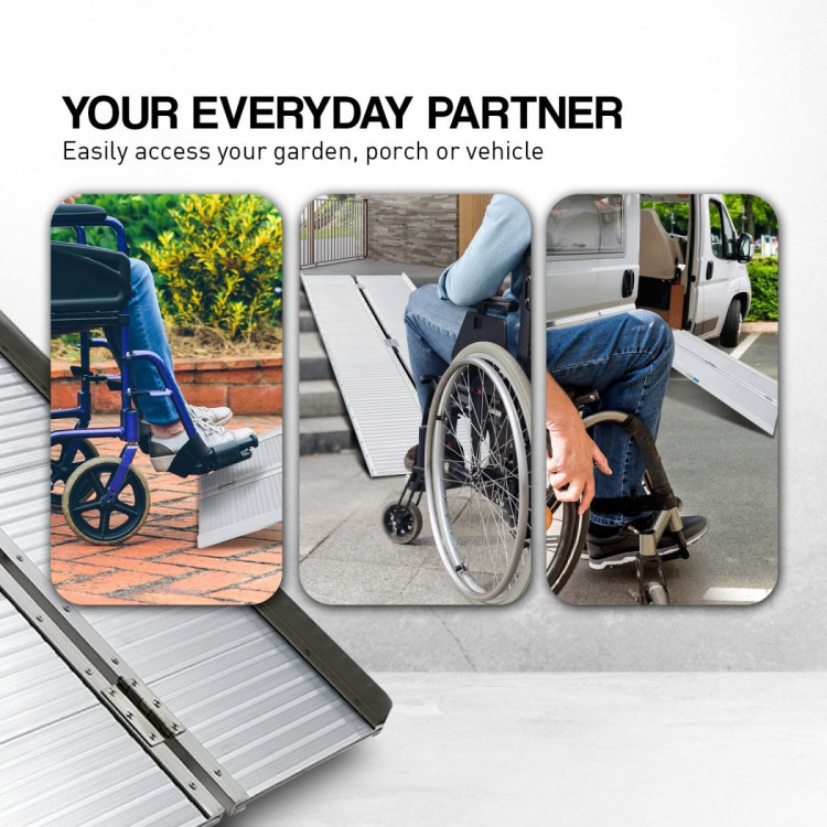 Aluminium Foldable Wheelchair Ramp R01 - 5ft image 8