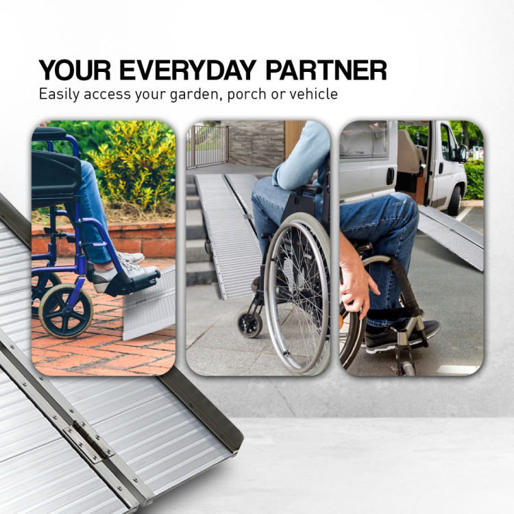 Aluminium Portable Wheelchair Ramp R02 - 5ft image 8