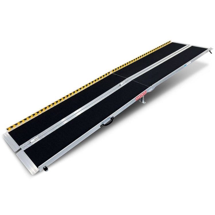 Kartrite Folding Aluminium Wheelchair Ramp 10FT Portable Mobility Access Ramp