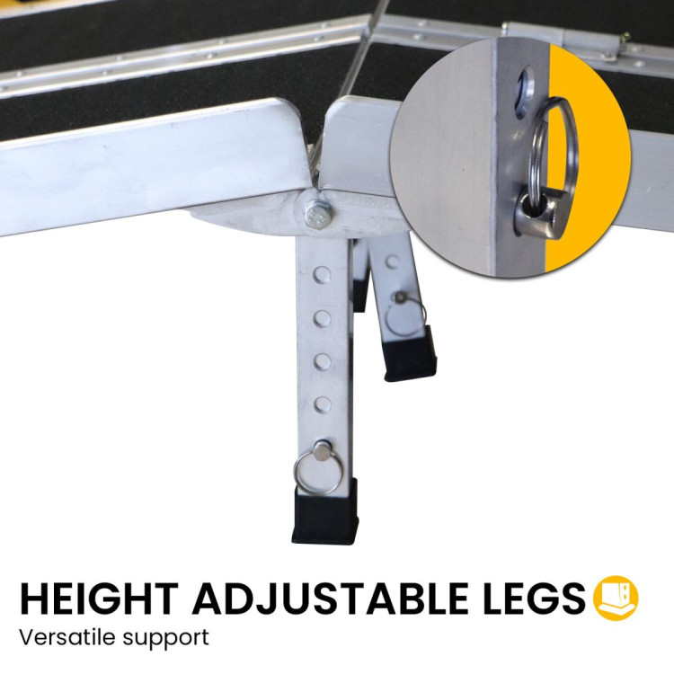 Kartrite Aluminium Wheelchair Ramp with Leg Support - 10ft image 10