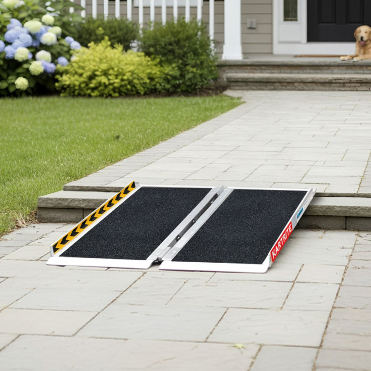 Kartrite Folding Aluminium Wheelchair Ramp 2FT Portable Mobility Access Ramp image 14