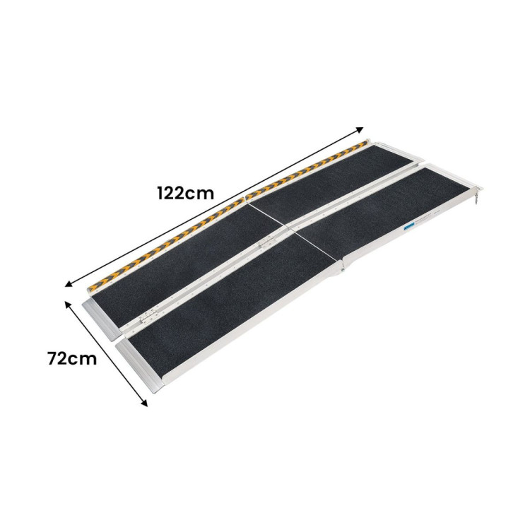 Kartrite Folding Aluminium Wheelchair Ramp 4FT Portable Mobility Access Ramp image 3