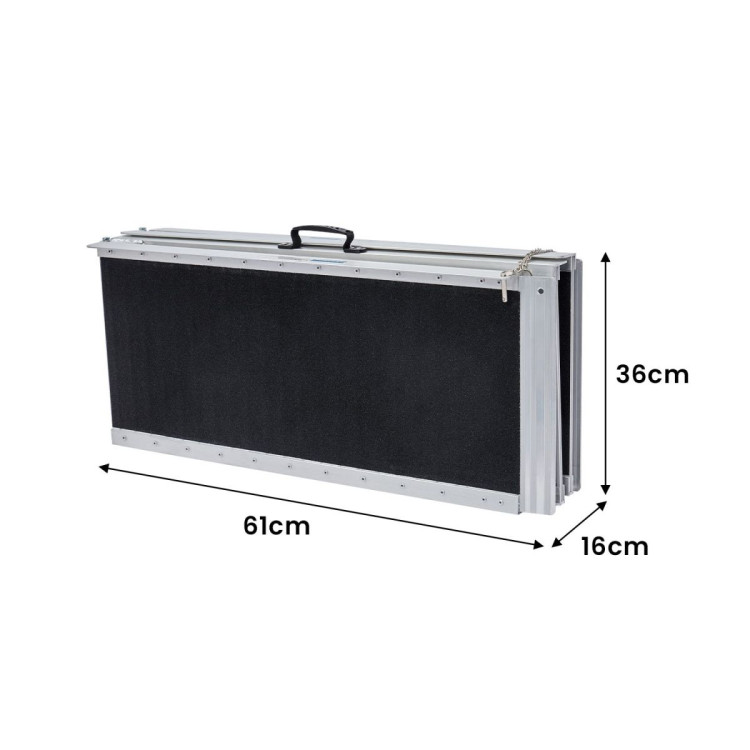 Kartrite Folding Aluminium Wheelchair Ramp 4FT Portable Mobility Access Ramp image 4