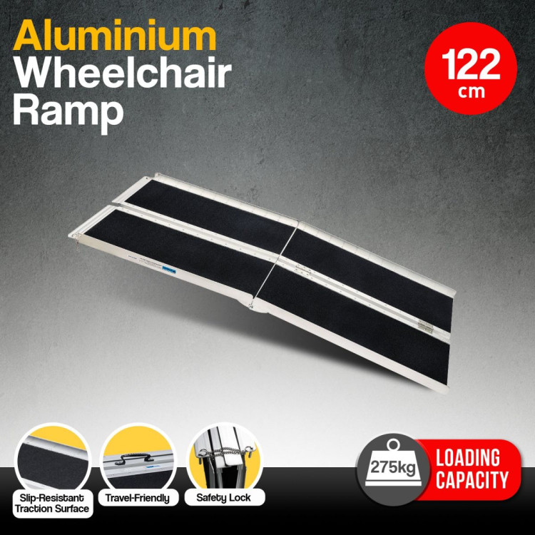 Aluminium Portable Wheelchair Ramp High-Grip R03 - 4ft image 12