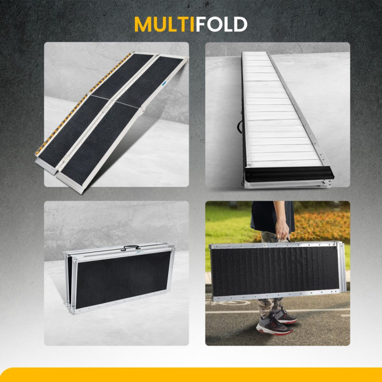 Kartrite Folding Aluminium Wheelchair Ramp 5FT Portable Mobility Access Ramp image 14