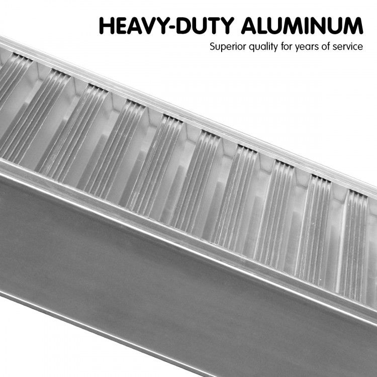 2x Heavy Duty Aluminium Loading Ramps - 2m image 3