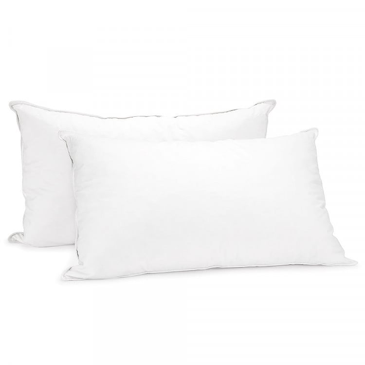 Duck Down Feather Pillow Set