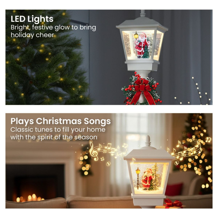Christabelle 1.8m Christmas Lamp Post Outdoor Display Decoration LED Lights Front Yard Lawn Statue Ornament image 4