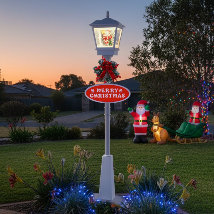 Christabelle 1.8m Christmas Lamp Post Outdoor Display Decoration LED Lights Front Yard Lawn Statue Ornament image 8