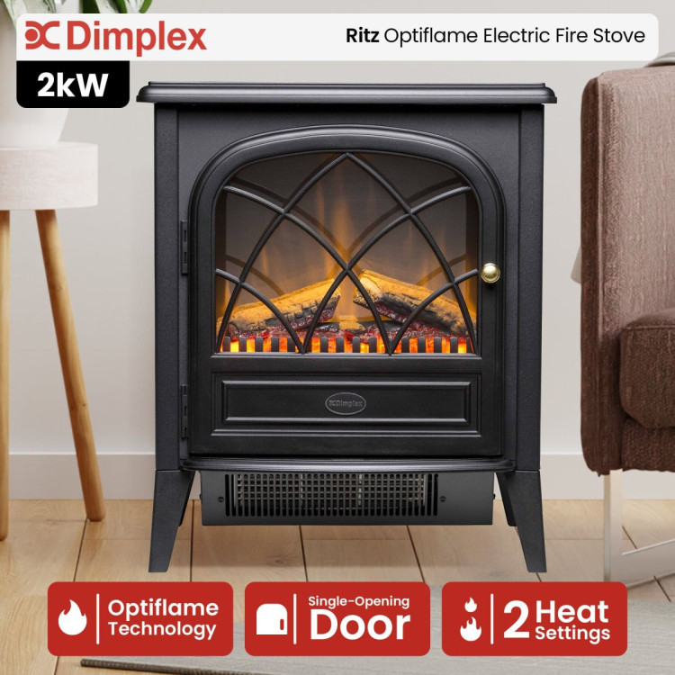 Dimplex 2kW Ritz Optiflame Portable Electric Fire Stove image 9