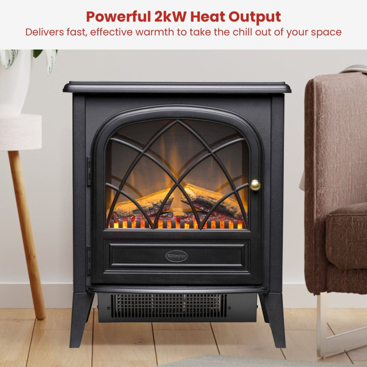 Dimplex 2kW Ritz Optiflame Portable Electric Fire Stove image 7
