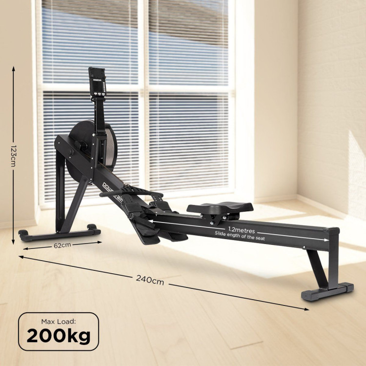 Powertrain Air Rowing Machine Resistance Rower for Home Gym Cardio image 3