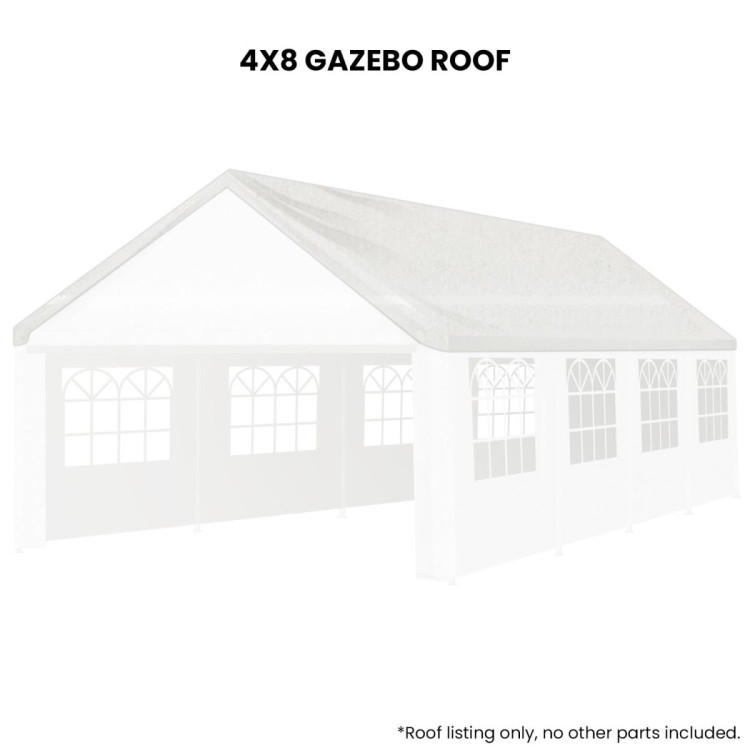 Wallaroo 4x8 White Premium Outdoor Event Marquee Replacement Roof image 3