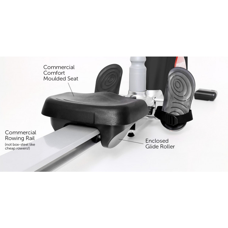 Powertrain Magnetic flywheel rowing machine - Black image 5