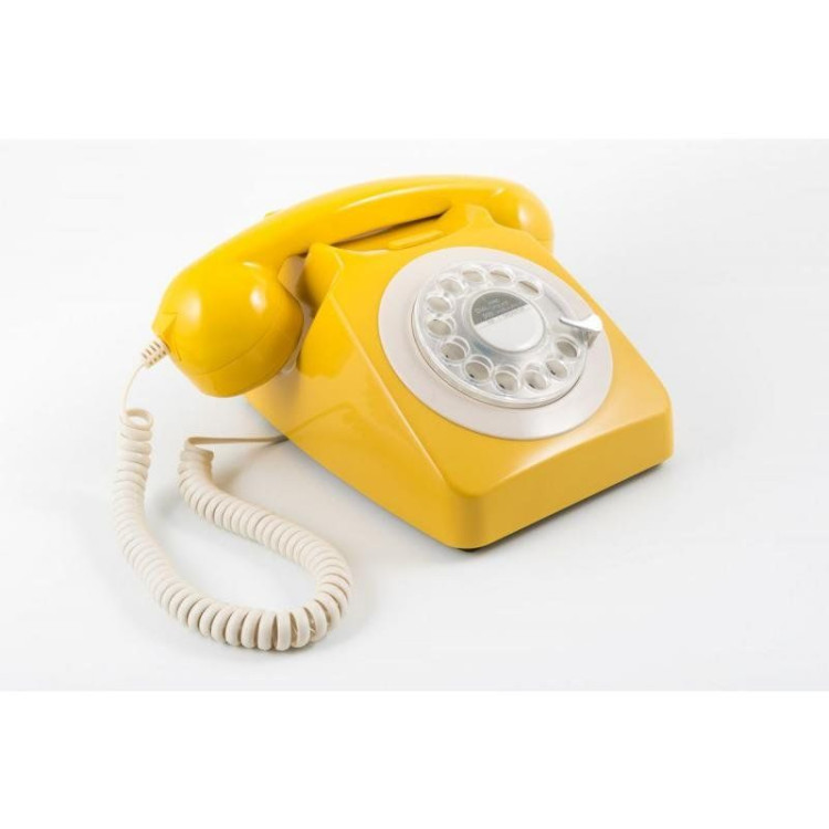 GPO 746 ROTARY TELEPHONE - MUSTARD image 3