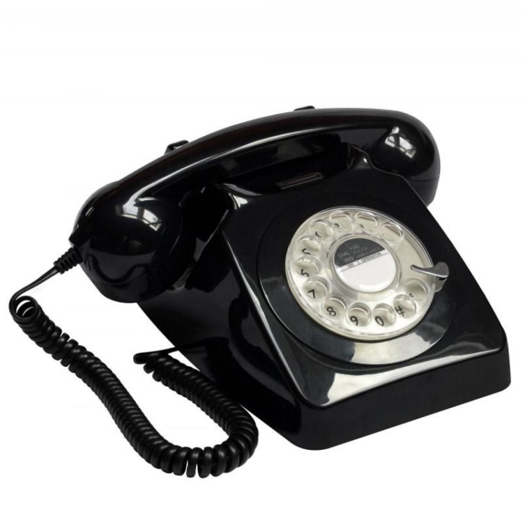 GPO 746 ROTARY TELEPHONE - BLACK image 2